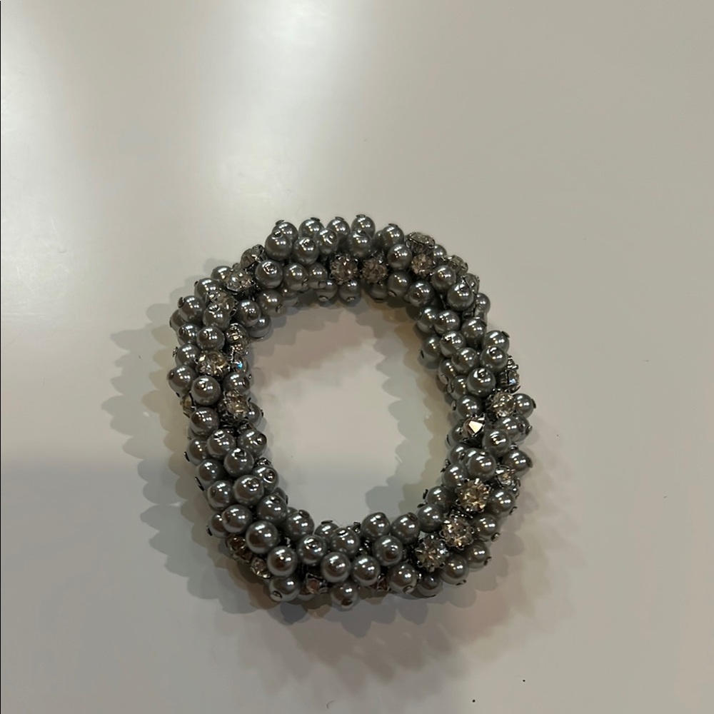 Elegant Silver Beaded Bracelet